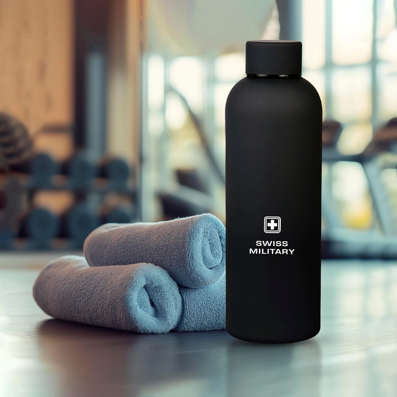 Swiss Military Hydra Flask 480ml | Stainless Steel Double-Walled Copper Insulated Bottle | BPA-Free, Leak-Proof, Rubberized Anti-Skid Coating | Hot & Cold Retention | Sleek & Lightweight Design
