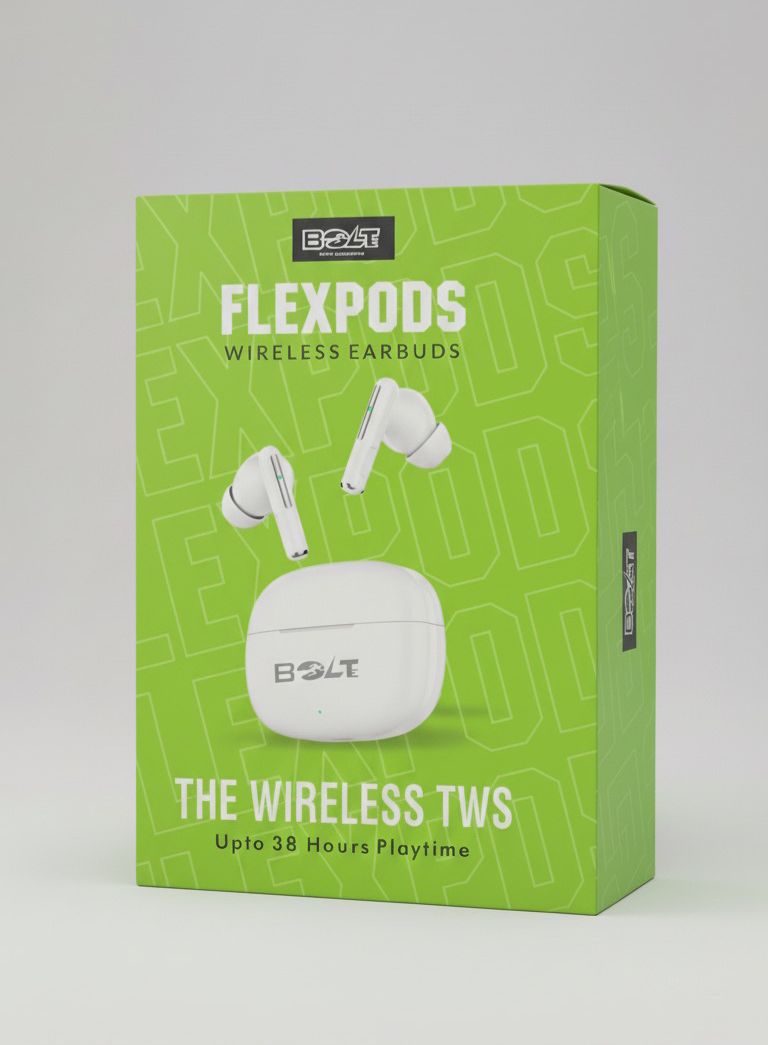 BOLTE BEB-11 Wireless TWS Earbuds (38 Hours, Siri Support, Deep Bass)