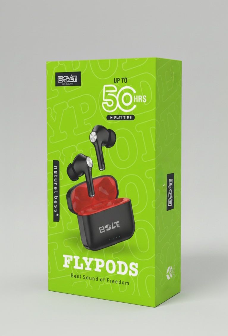 BOLTE BEB-12 Bluetooth Earbuds (50H Playback, Deep Bass, Ultimate Sound)