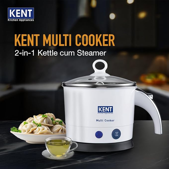 KENT Kettle Multicooker Cum Steamer 1.2 liters 800W