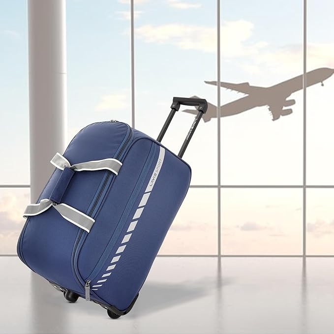 Lavie Sport Pluto 45 litres Unisex Wheel Duffel Bag | 2 Wheel Duffle Bag | Travel Duffle